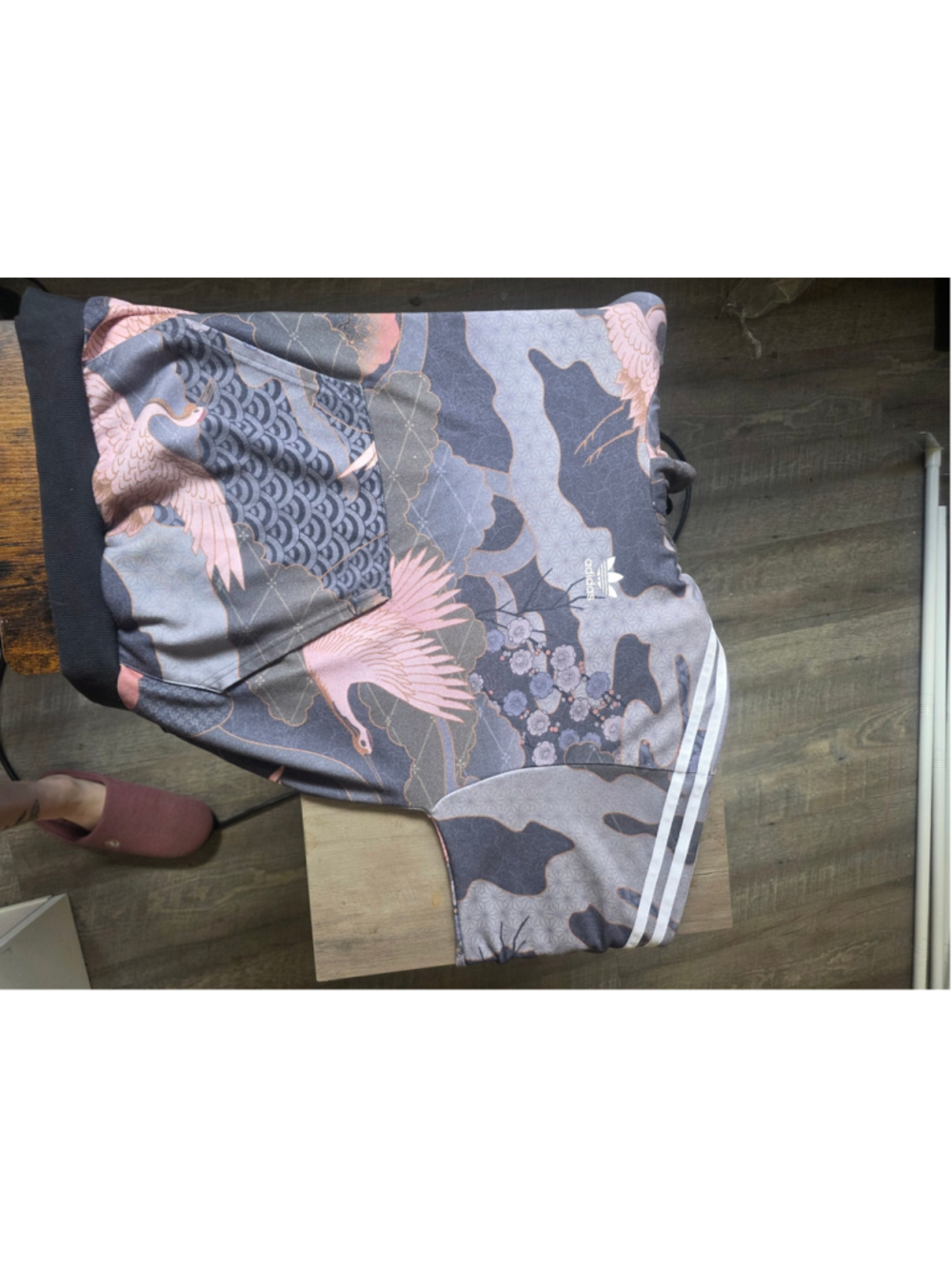 Women's Adidas Rita Ora Crane Print Hoodie Size M